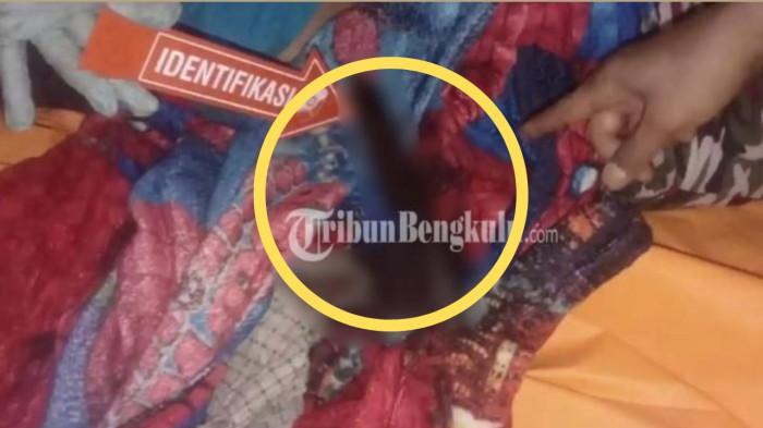 BARANG BUKTI - Seorang pengantin muda yang sedang hamil ditemukan tewas bersimbah darah di Lebong, Kamis (5/2/2026) siang. Polisi mengamankan pisau dapur sebagai barang bukti.