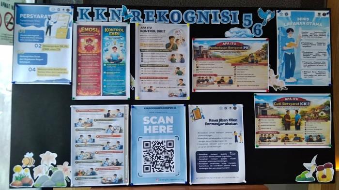 POJOK LITERASI -- Selain informasi layanan, mahasiswa KKN UIN Raden Fatah Palembang juga menyajikan materi psikoedukasi tentang pengelolaan emosi dan kesiapan mental klien pemasyarakatan selama menjalani proses pembinaan.