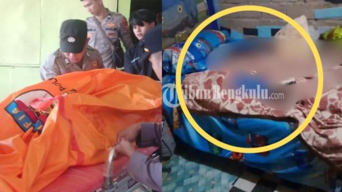 KORBAN PEMBUNUHAN - Kolase evakuasi korban dan kondisi Tempat Kejadian Perkara (TKP). Kini polisi menetapkan suami korban sebagai pelaku pembunuhan, Sabtu (7/2/2026).