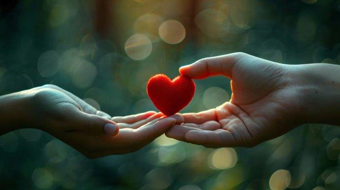 RAMALAN SHIO - Foto hasil olahan Ai menunjukkan ilustrasi Hari Valentine, diunggah Kamis (13/2/2025).