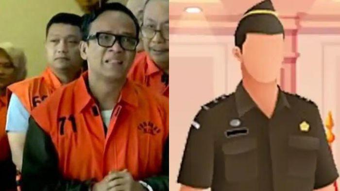 PUNGLI JAKSA - (kiri) Wakil Menteri Ketenagakerjaan (Wamenaker) Immanuel Ebenezer saat ditangkap KPK. (kanan) Ilustrasi Jaksa. Di kasus Noel, heboh dugaan jaksa minta Rp 6 miliar.