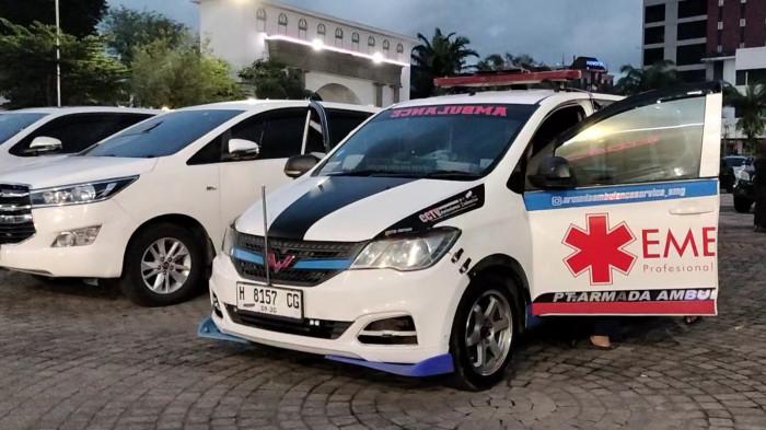 ILUSTRASI - Ambulans milik PT Armada Ambulance Service Semarang yang ikut terdampak prank pinjol di Semarang Barat/TRIBUNJATENG/REZANDA AKBAR D.