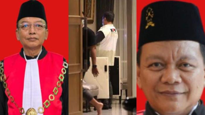 SUAP - (kiri) Foto Ketua PN Depok, I Wayan Eka Mariarta (tengah) KPK melakukan Operasi Tangkap Tangan (OTT) di Depok, Jawa Barat, Kamis (5/2/2026) malam(kanan) Foto Bambang Setyawan, Wakil Ketua Pengadilan Negeri (PN) Depok yang diambil dari laman resmi PN Depok.