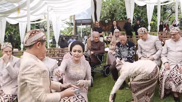 BERIKAN UANG - Anak Mulan Jameela, Muhammad Ali diberi uang oleh Maia Estianty saat acara 7 bulanan Alyssa Daguise, dicapture Minggu (8/2/2026).