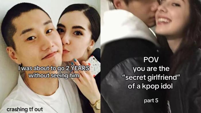  Perasaan pernah jadi pacar rahasia Idol diungkap oleh perempuan yang kini berstatus istri mantan idol Korea, hubungan harus dijalani sembunyi. (Instagram rachelheheh) (Instagram) 