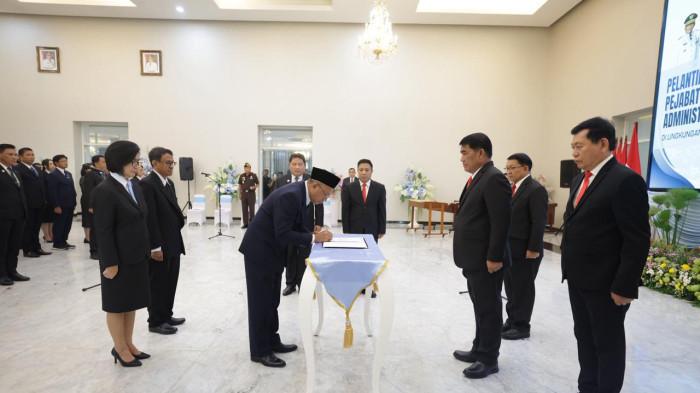 Pelantikan tersebut digelar di Wisma Negara Bumi Beringin Senin (9/2/2026)