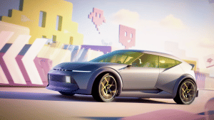 Hyundai Ioniq concept three image for representation purpose.