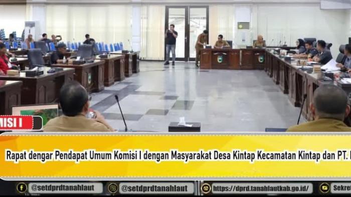 RDPU - Suasana RDPU yang digelar Komisi I DPRD Tala membahas masalah sengketa lahan 01