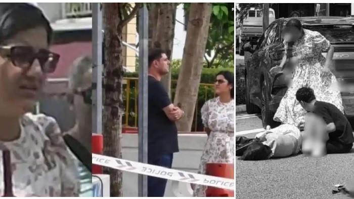 PENABRAK BOCAH - Kolase foto penabrak Sheyna Lashira (6) WNI (Warga Negara Indonesia) yang sedang berlibur bersama keluarganya di Singapura, kini jenazahnya telah dipulangkan dan dimakamkan di Taman Pemakaman Umum (TPU) Tanah Kusir, Jakarta Selatan, Selasa (10/2/2026).