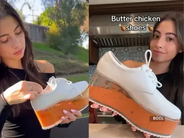 Nyeleneh! Kari Ayam Disajikan di Dalam Sol Sepatu