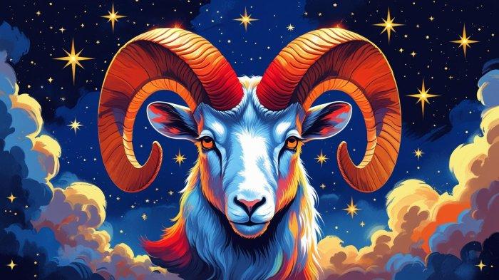 Zodiak Aries Olahan AI