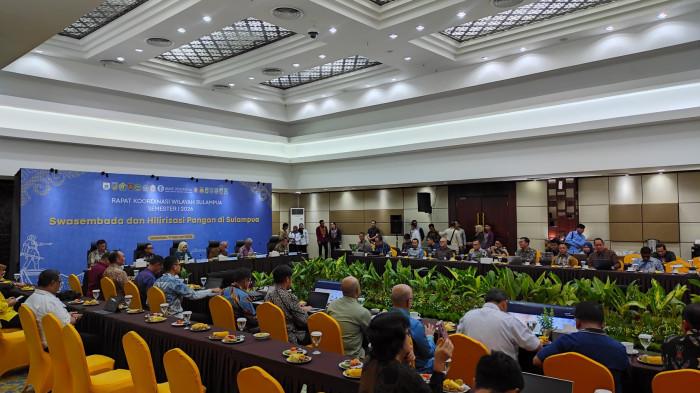 RAKORWIL SULAMPUA -- Suasana Rakorwil Sulampua Semester I 2026 digelar di Kantor Perwakilan BI Gorontalo, Rabu (11/2/2026). BI memperkuat perekonomian kawasan Sulawesi, Maluku, dan Papua