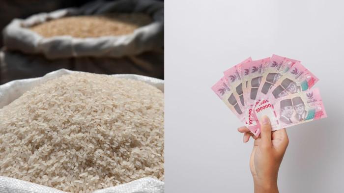 BANSOS 2026 - Ilustrasi bansos beras dan uang rupiah diedit menggunakan Canva pada Kamis 8 Januari 2026 - Cek NIK KTP penerima bansos 2026 lewat HP, ketahui status PKH, BPNT, dan bantuan beras sekarang