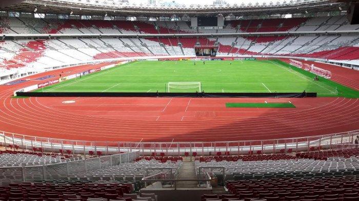 Stadion Utama Gelora Bung Karno (SUGBK), Senayan, Jakarta Pusat.  