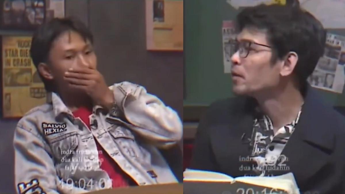 KOMIKA VS FAJAR - Kolase potret Fajar Sadboy dan komika Indra Frimawan