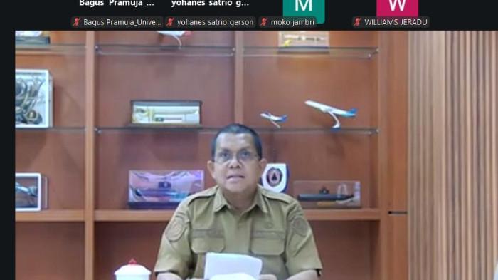 SEMINAR NASIONAL- Gubernur NTT, E. Melkiades Laka Lena, saat menyampaikan materi mengenai ketahanan pangan berbasis teknologi digital pada Seminar Nasional INOPTAN 4, Senin (19/1/2026).