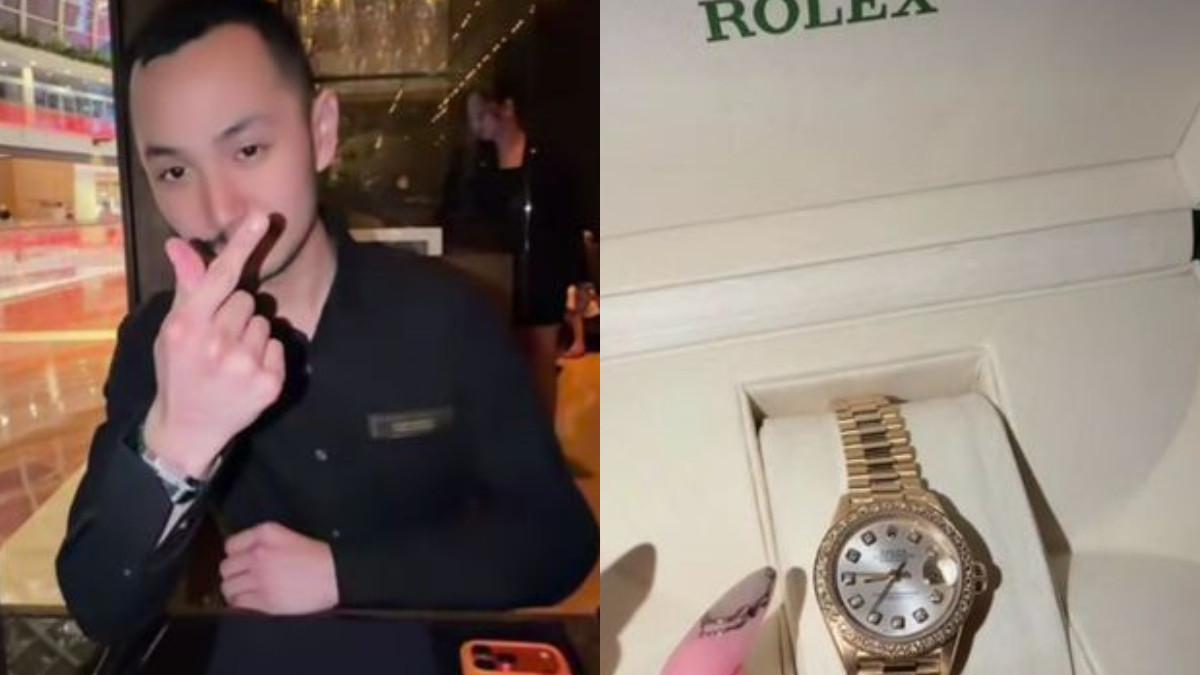 Rayakan Valentine, Angel Karamoy dapat kado jam tangan Rolex ratusan juta dari kekasihnya, Gusti Ega.