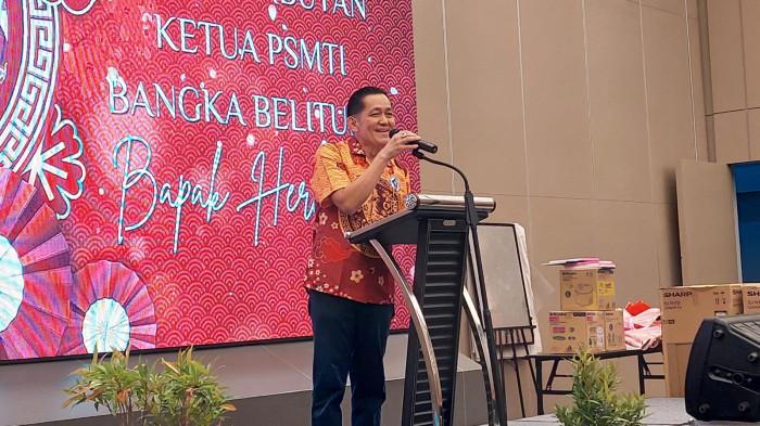 Ketua PSMTI Bangka Belitung Hermanto Phoeng (Aliong)