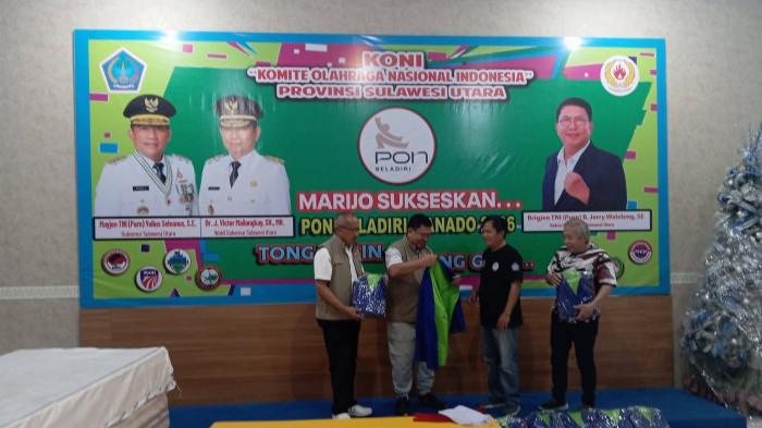 MENUJU PON - Jerry Waleleng menegaskan bantuan ini menjadi suntikan motivasi bagi para atlet Kurash Sulut yang tengah mematangkan persiapan menuju PON Bela Diri di Manado pada akhir Juli 2026