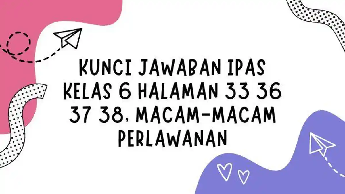 Kunci Jawaban IPAS Kelas 6 Halaman 33 36 37 38, Macam-Macam Perlawanan