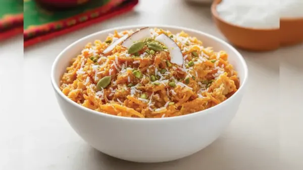 Jaggery Carrot Halwa
