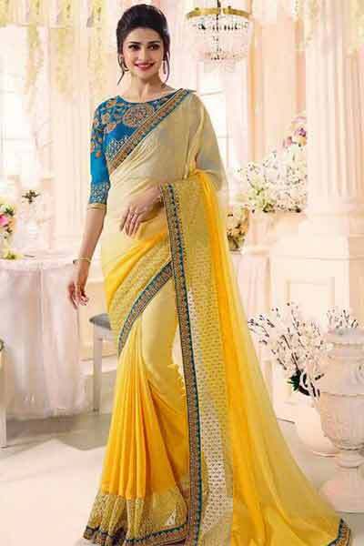 Yellow-Saree