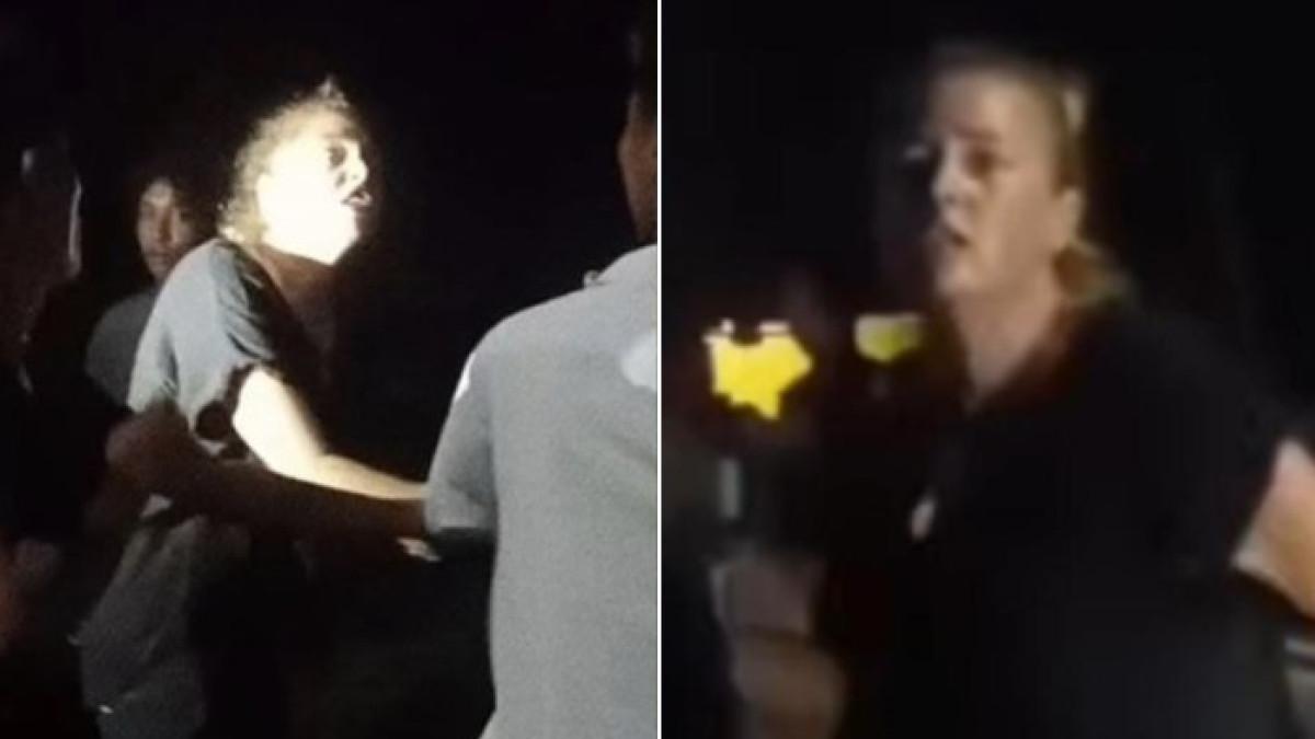 BULE PROTES TADARUS - Miranda Lee asal Selandia Baru protes tadarus di Gili Trawangan (19/2/2026).