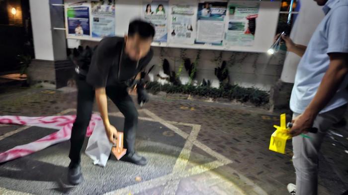 Identifikasi yang dilakukan jajaran kepolisian mengenais aksi teror di Kantor BPJS Kesehatan Denpasar, paada Sabtu 21 Februari 2026 malam.