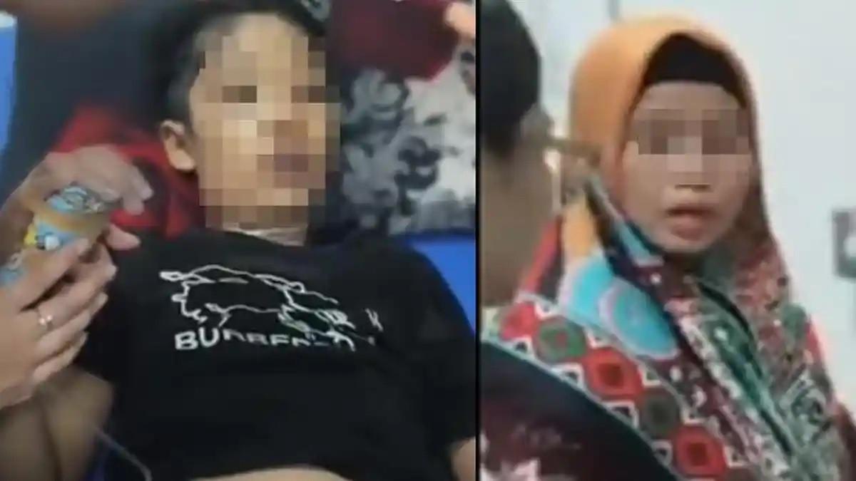 IBU TIRI SIKSA ANAK - NS korban ibu tiri (KIRI). Ibu tiri (KANAN). Pengakuan Ibu Tiri Saat Anak Ngaku Disiksa Pakai Air Panas, Langsung Kena Bogem Suami di Rumah Sakit