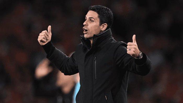 REAKSI ARTETA - Pelatih asal Spanyol Mikel Arteta dalam pertandingan leg pertama semifinal Liga Champions 2024/2025 antara Arsenal vs Paris saint-Germain (PSG) di Stadion Emirates, Rabu (30/4/2025) - (Website Arsenal - 30/4/2025)