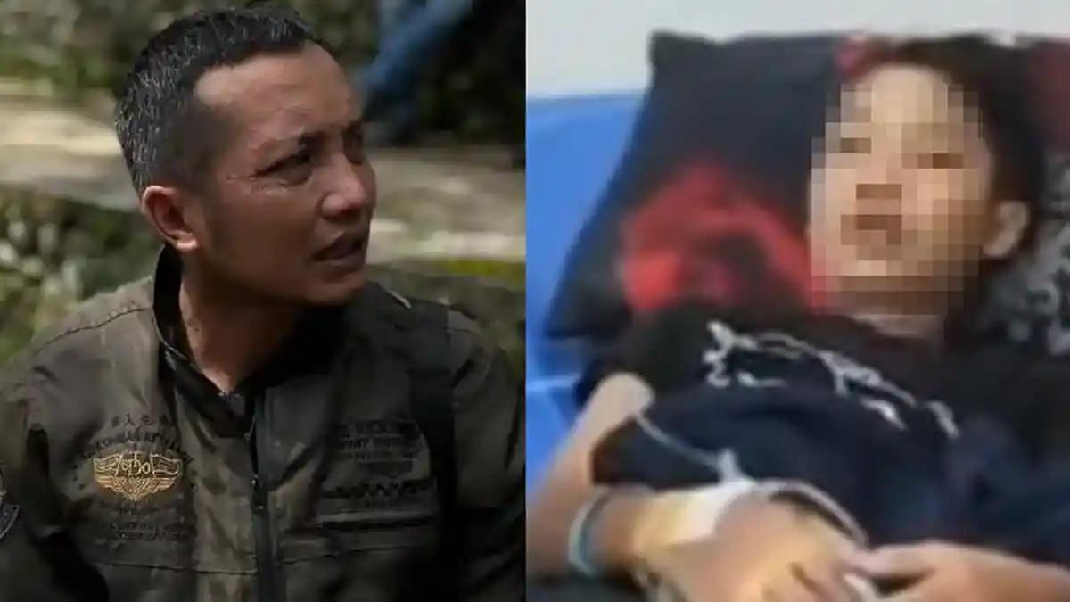 ANAK TEWAS DI SUKABUMI - Ayah NS, Anwar Satibi (KIRI). NS korban tewas (KANAN).