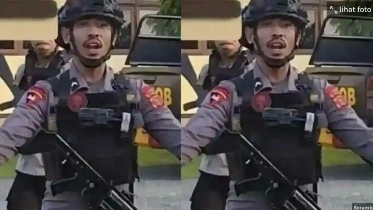 ANGGOTA BRIMOB - Awalnya AT dilaporkan meninggal karena kecelakaan, setelah diusut ternyata ada dugaan pemukulan oleh oknum Brimob Bripda MS.