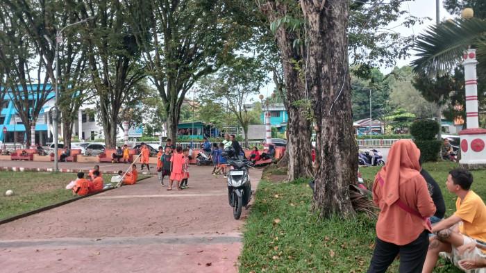 LAPANGAN - Suasana di Lapangan Tikala, Manado, Sulawesi Utara, Senin (23/2/2026).