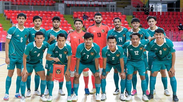 Pemain Timnas Futsal Indonesia di Piala AFF Futsal 2022, Thailand.