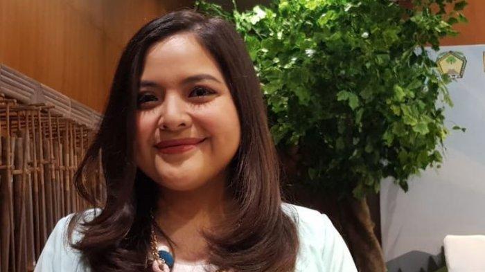 Tasya Kamila berpose dalam sebuah acara di kawasan Wahid Hasyim, Jakarta Pusat, Senin (22/7/2019).