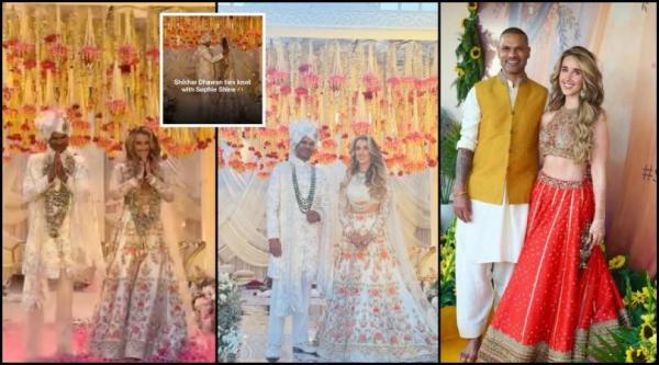 First pic out: Shikhar Dhawan weds Sophie Shine in dreamy ceremony; couple twirls in white traditional bridal wear