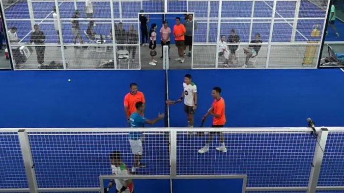 Pertandingan cabang olahraga padel di Indonesia.