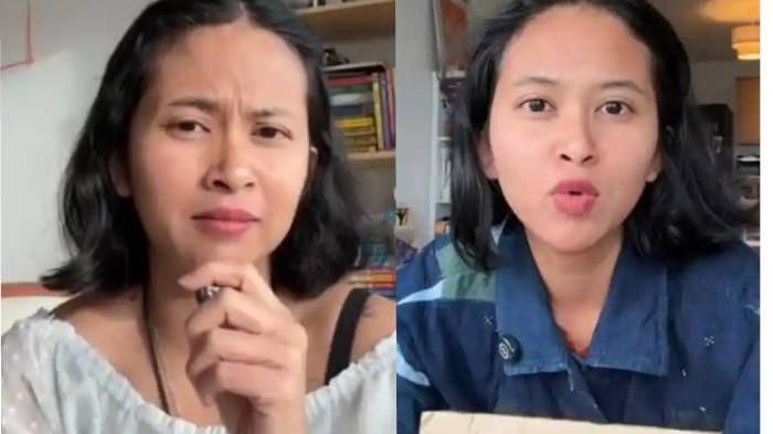 GANTI RUGI - Kolase foto Dwi Sasetyaningtyas yang sebut tak mau anaknya jadi WNI. Suaminya kini dihantui sanksi ganti rugi beasiswa LPDP.