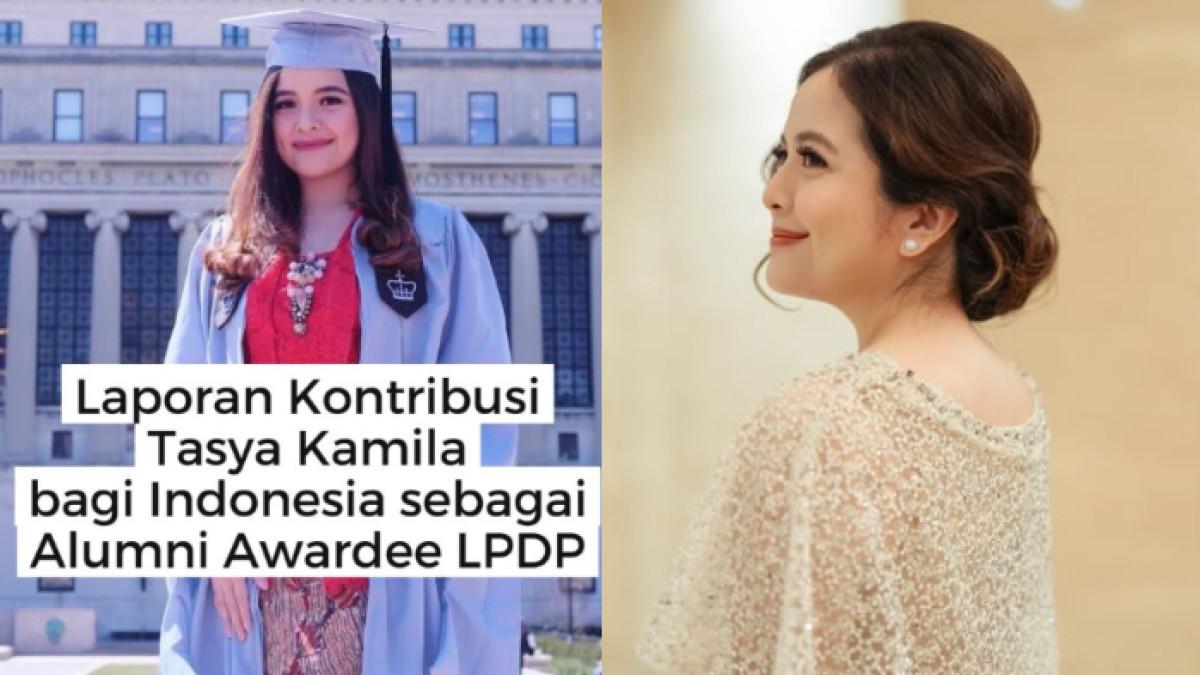 KONTRIBUSI TASYA KAMILA - Tasya Kamila merupakan penerima beasiswa LPDP saat kuliah S2 di Columbia University, beberkan sederet kontribusinya selama masa bakti lima tahun