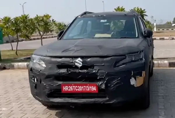 maruti brezza facelift spied ahead of launch