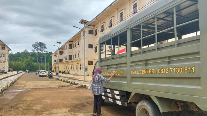 BERLAKUKAN JAM MALAM - Suasana kantor Satpol PP di Jalan Perintis, Tideng Pale, Kecamatan Sesayap, Kabupaten Tana Tidung, Kaltara, gambar diambil Kamis (19/2/2026). Satpol PP Tana Tidung akan berlakukan jam malam pada siswa. 