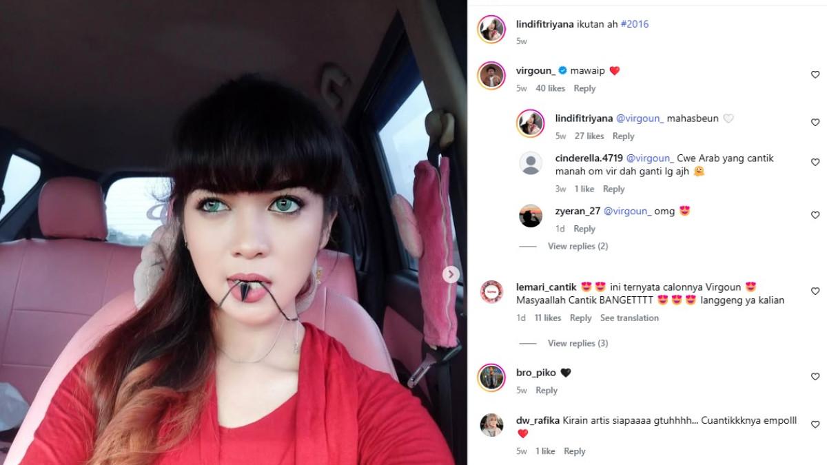 Virgoun meramaikan kolom komentar Lindi dengan panggilan spesial yang langsung mencuri perhatian.