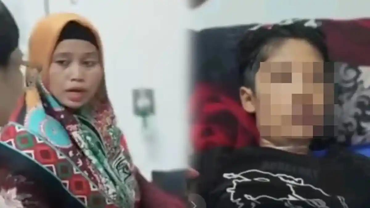 BOCAH TEWAS DI SUKABUMI - Tampang ibu tiri (kiri) yang siksa bocah 12 tahun di Sukabumi hingga tewas.