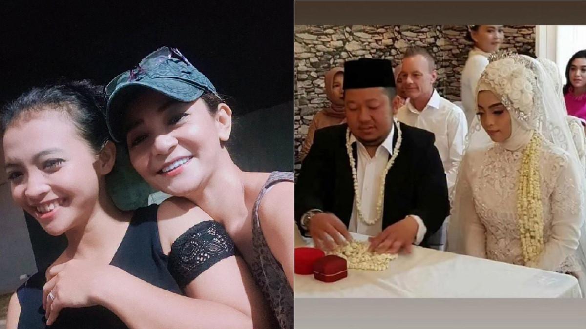 POLIANDRI MANTU FIRDHA RAZAK - (Kiri) Firdha Razak bersama Vina Luciana sang menantu (Kanan) Pernikahan Vina Luciana dan Rafi
