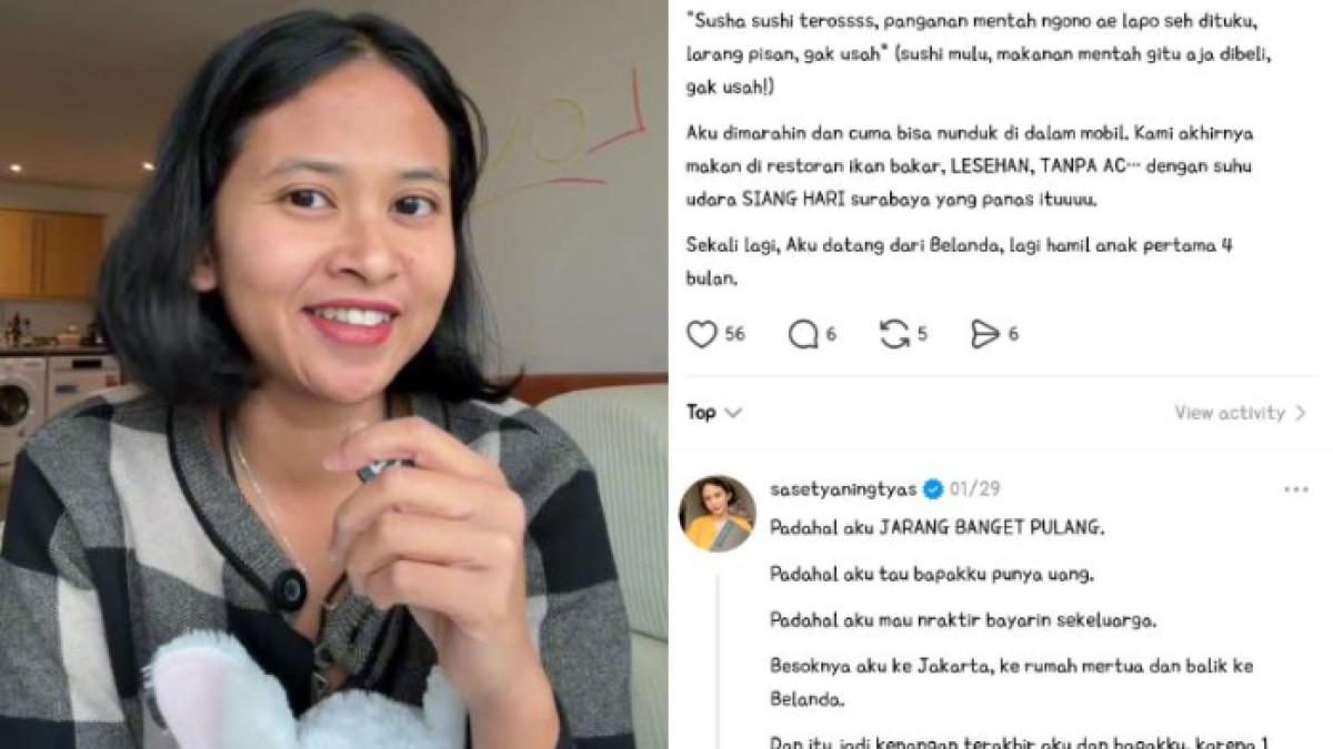 CURHAT DWI SASETYANINGTYAS - Dwi Sasetyaningtyas curhat soal perlakuan ayahnya, sampai ke psikolog demi memaafkan perlakuan almahum