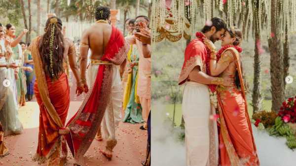 सकाळी तेलुगू/आंध्र रितीरिवाजांनुसार (विजयच्या मूळ संस्कृतीनुसार) मुख्य विधी पार पडले. यात सप्तपदी मंगळसूत्र बांधणे वरमाला इत्यादी विधी होत्या. या वेळी दोघेही भावुक झाले होते आणि वरमाला घालताना डोळ्यात अश्रू आले होते.