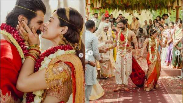 विजय आणि रश्मिकाचे लग्न हे अगदी राजेशाही थाटात पार पडले आहे. सध्या सोशल मीडियावर त्यांच्या लग्नातील फोटो तुफान व्हायरल होत आहेत. चाहते त्यांच्या फोटोवर शुभेच्छांचा वर्षाव करताना दिसत आहेत.