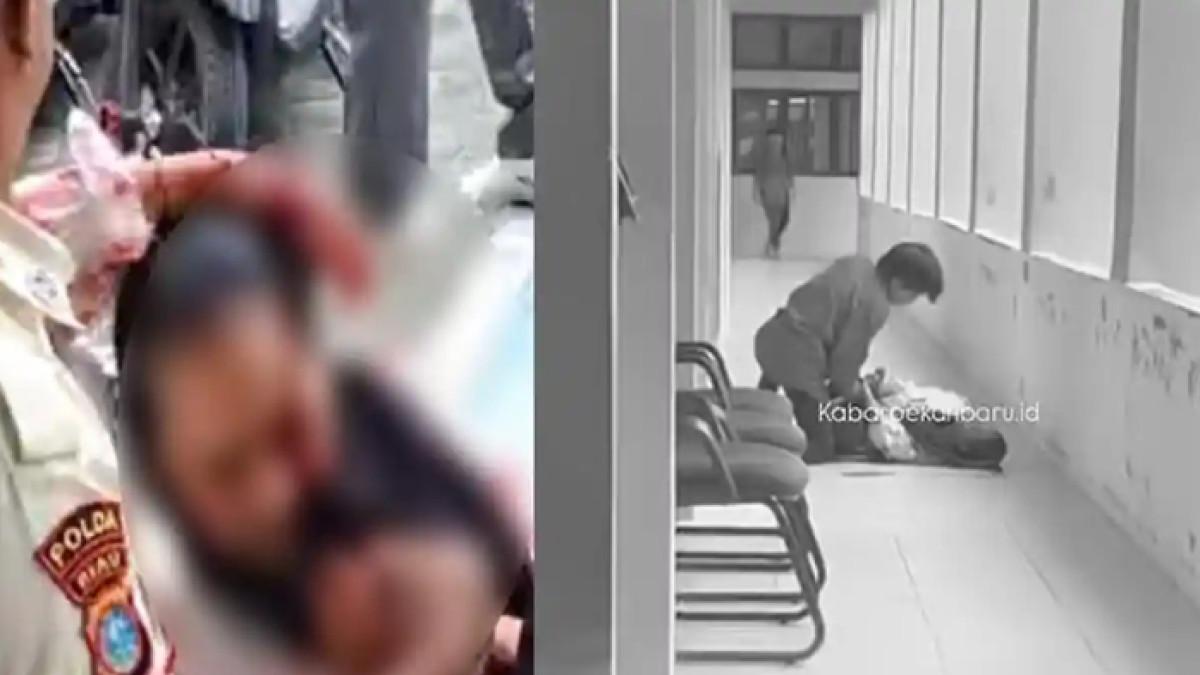 MAHASISWI DIBACOK - Mahasiswi UIN Suska Riau dibacok pacar di kampus pada Kamis (26/2/2026).