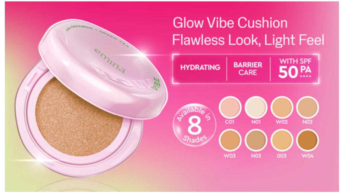 emina Glow Vibe 3in1 Skincare Cushion SPF 50 PA++++ 
