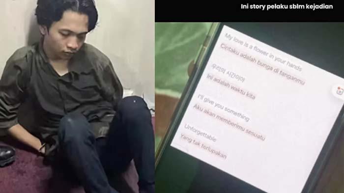 MAHASISWA BACOK MAHASISWI: Beredar diduga postingan terakhir mahasiswa UIN Suska Riau, Raihan Mufazzar (kiri) sebelum membacok Fara, wanita yang ditaksirnya pada Rabu (25/2/2026).